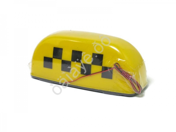 Знак "TAXI" магнитный,  с подсветкой 12V желтый/1/8