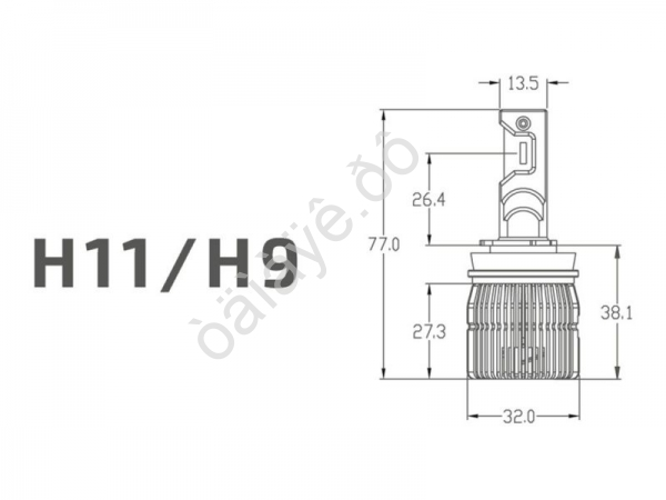 Светодиодные лампы MTF Light, серия RETROFIT LED, H11/H8/H9/H16, 30W, 2750lm, 3500K, кулер, к-кт.