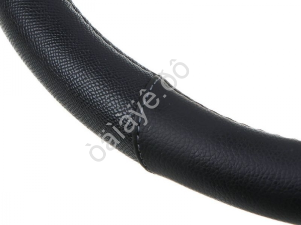 Оплётка на руль ЕРМАК экокожа, вставка перфорированная, черная, черный (М)