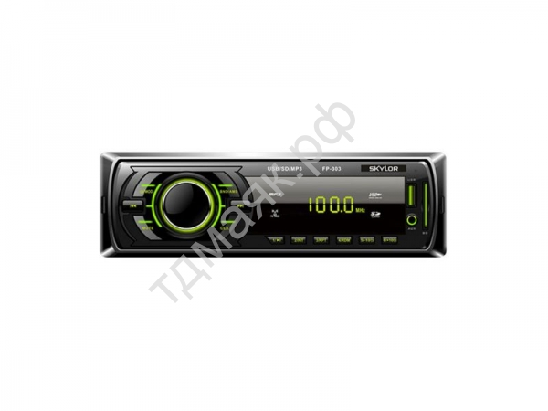 Автомагнитола SKYLOR FP-303 Green 2x40 (USB без CD) 1/20