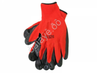Перчатки нейлоновые  с нитриловым обливом (красно-черные) /12/720