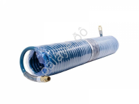 Шланг PU спиральный  12мм х 18мм х 15м с резьбовыми наконечниками 1/2"(латунь, макс. давление  Forsa