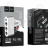 Разветвитель прикуривателя 3 гнезда+вольтметр+2USB2.0, кабель 0,55м, серебристый HOCO Z13 Hoco