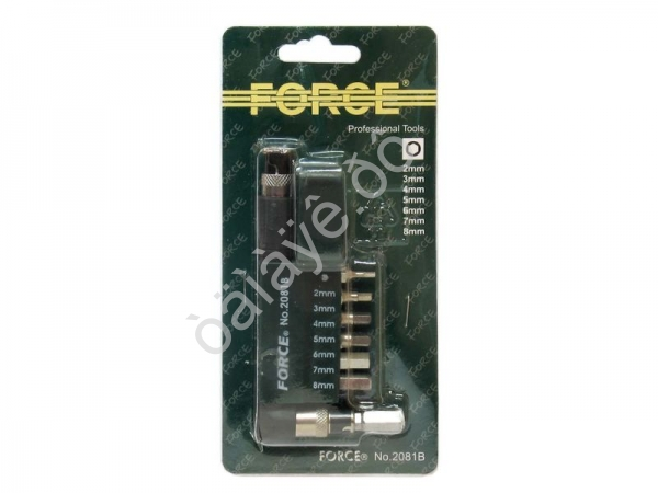 F2081B Комплект вставок шестигранных 8пред /1/25/100 F2081B Комплект вставок шестигранных 8пред /1/25/100