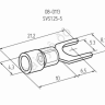 Клемма с изол. вилка REXANT НВИ=5.3мм 0,5-1,5мм SVS1.25-3 (100шт)