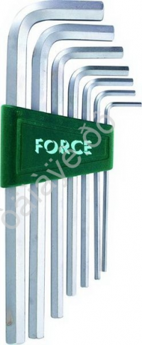 F5072L Набор ключей-шестигран. длинных 7пред  /1/20