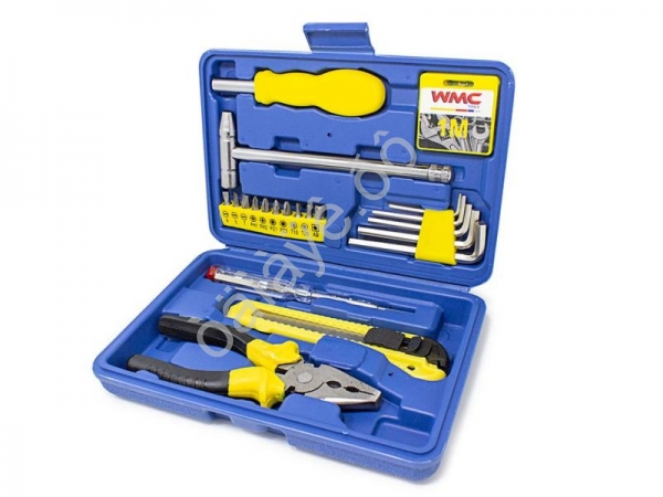 Набор инструментов 21пр.(плоскогубцы,нож,рулетка,отвертка-индикатор,биты,шестигранники) WMC TOOLS Набор инструментов 21пр.(плоскогубцы,нож,рулетка,отвертка-индикатор,биты,шестигранники) WMC TOOLS