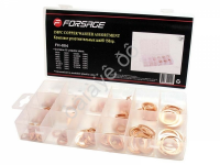 Шайбы медные уплотнительные, комплект 150пр. Forsage