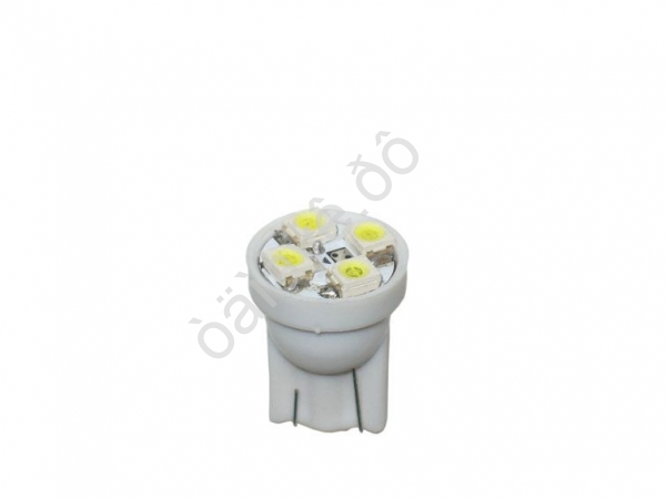 Светодиод Т10 -  4SMD  1210 белый (блистер, 2шт) 1/500_