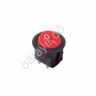 Выключатель клавишный круглый 250V 6А (2с) ON-OFF красный (RWB-213, SC-214, MRS-102-8) REXANT