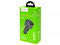 Трансмиттер Bluetooth в прикуриватель 1USB3.0 Quick Charger+1USB2.0, черный HOCO E67 (120шт в уп) Hoco