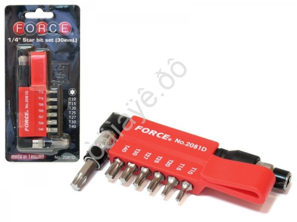 F2081D Отвертка 1/4 с комплектом бит звезд.(7шт.) 1/25/100 F2081D Отвертка 1/4 с комплектом бит звезд.(7шт.) 1/25/100