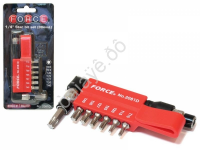 F2081D Отвертка 1/4 с комплектом бит звезд.(7шт.)  1/25/100