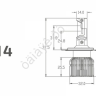 Светодиодные лампы MTF Light, серия RETROFIT LED, H4/H19, 30W, 2750lm, 3500K, кулер, к-кт.