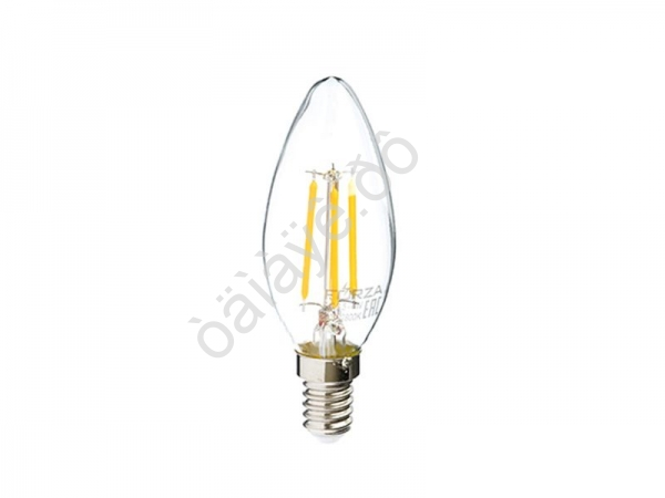 Лампа светодиодная "FORZA" E14, 4W, Свеча, 390 lm, 2800K
