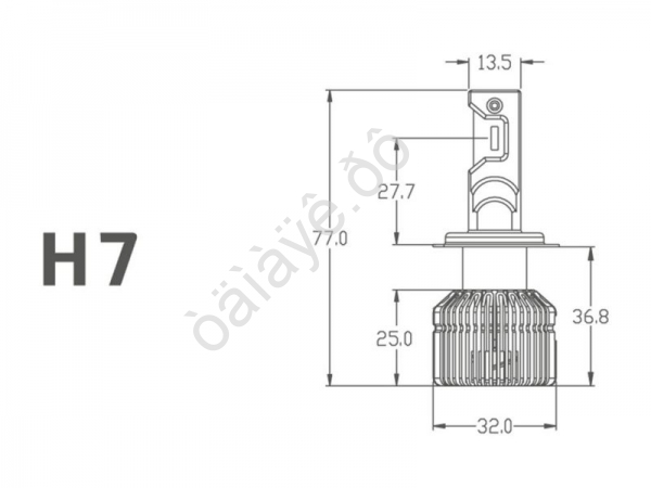Светодиодные лампы MTF Light, серия RETROFIT LED, H7/H18, 30W, 2750lm, 3500K, кулер, к-кт.