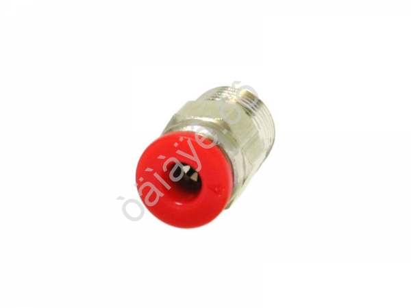 Фитинг цанговый прямой PU 1/8 х 4 mm наруж. резьба Фитинг цанговый прямой PU 1/8 х 4 mm наруж. резьба