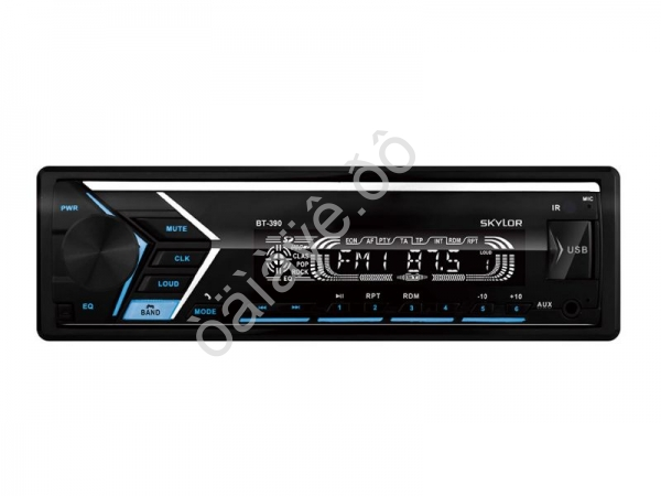 Автомагнитола SKYLOR BT-390 Multicolor 4x50 BT, MP3, WMA, USB, AUX,RCA, SD-card съемная панель (20 шт.)