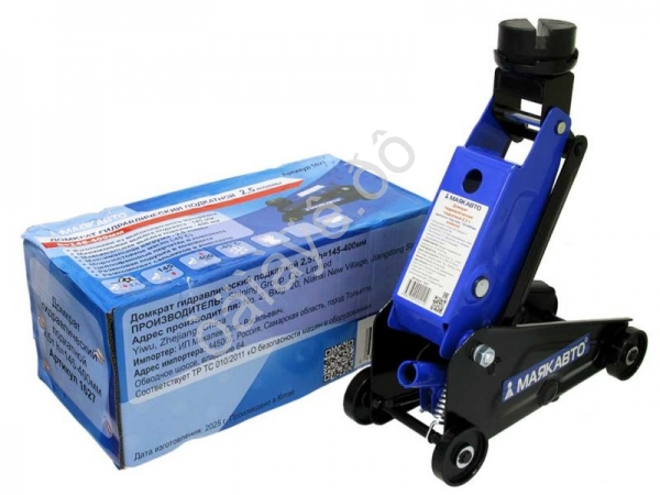 Домкрат гидравлический подкатной 2,5т h=145-400мм МАЯКАВТО™ /1_