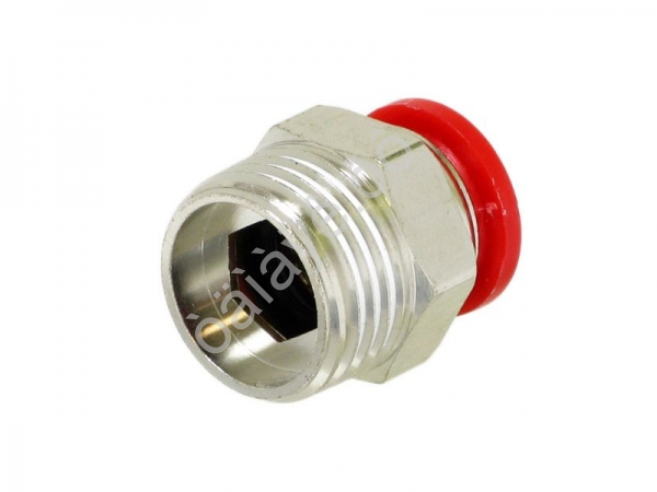 Фитинг пластик PU 1/2 х 12 mm наруж. резьба Фитинг пластик PU 1/2 х 12 mm наруж. резьба