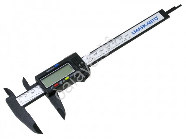 Штангенциркуль 150мм электронный, пластиковый (в кейсе) МТ™_