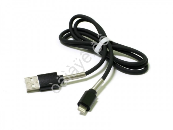 USB кабель  для APPLE 8 PIN Lightning  М5  (1,5Ам) силикон пружина