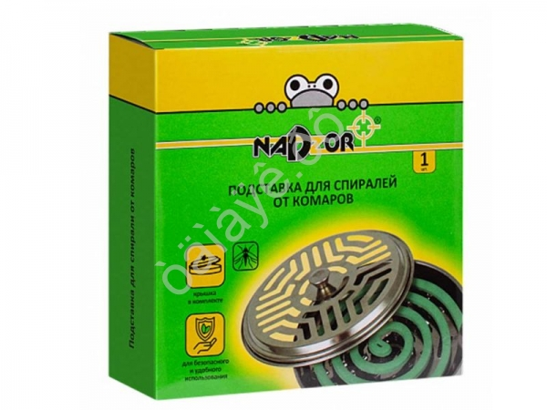 Подставка "NADZOR" для спирали от комаров с крышкой