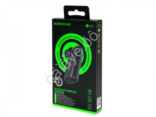 Трансмиттер-ресивер Bluetooth AUX , черный BOROFONE BC35 (41шт в уп) Borofone Трансмиттер-ресивер Bluetooth AUX , черный BOROFONE BC35 (41шт в уп) Borofone