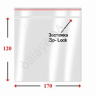 Пакеты с замком типа ZIP LOCK  12х17см 25мкм  (009Р) (100шт/уп) 1/20/120