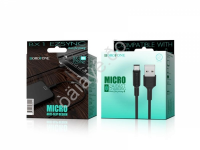 Дата-кабель универ. MicroUSB, 1м, 2А, Borofone белый BX1