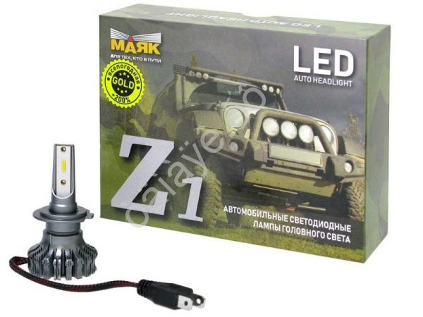 Светодиод 12-24V Z1 H7 4000Lm GOLD МАЯК