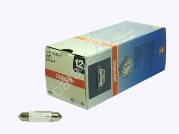 Лампа Osram C12V 5W SV8,5/8 41мм 6413/10 Лампа Osram C12V 5W SV8,5/8 41мм 6413/10