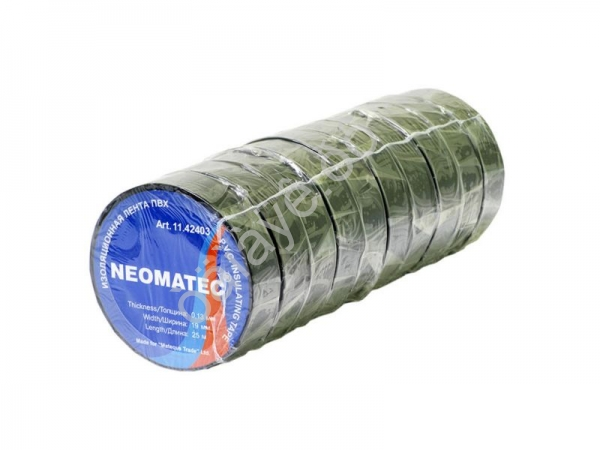 Изолента 19мм*25м "NEOMATEC" черный /10/200 Изолента 19мм*25м "NEOMATEC" черный /10/200