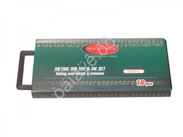 Набор метчиков и плашек (метрич.) в пенале 16пр. ROCK FORCE