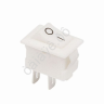 Выключатель клавишный 250V 3А (2с) ON-OFF белый Micro (RWB-101) REXANT