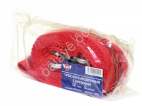 Трос буксировочный лента М5  12т, 5м, шириной 80мм с крюками /1/12