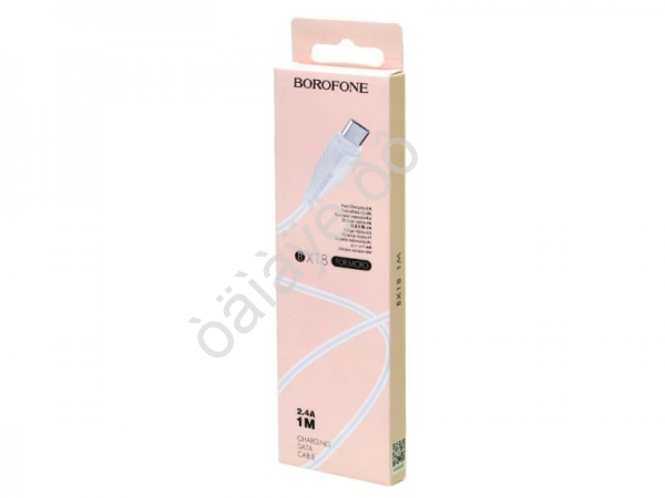 Дата-кабель универ. MicroUSB Borofone BX18 Optimal, 2.0м, 2.4A, цвет: белый