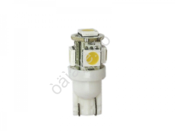 Светодиод Т10 - 5SMD 5050 белый (блистер, 2шт) 1/500_ Светодиод Т10 - 5SMD 5050 белый (блистер, 2шт) 1/500_