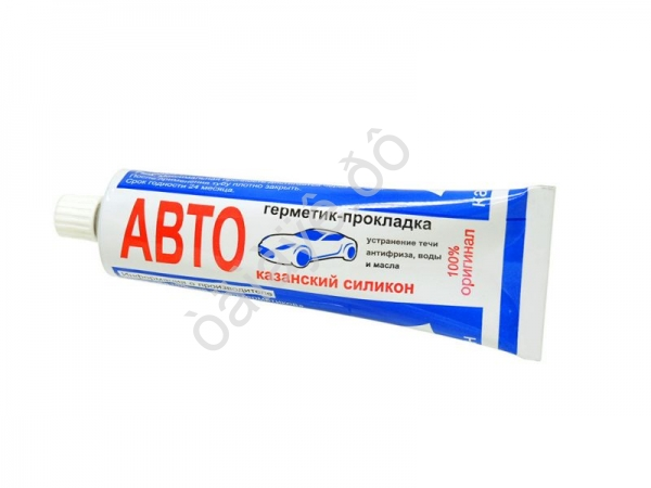 Герметик-прокладка АВТО КЗГ (г. Казань) термостойкий силиконовый 180г /1/49