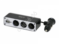 Разветвитель гнезда прикуриват. WF 096. 3гн+1 USB /1/156_