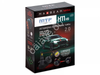 Светодиодные лампы MTF Light, серия MaxBeam Mini, H11/H9, 12V, 45W, 4500lm, 6000K, кулер, комплект.