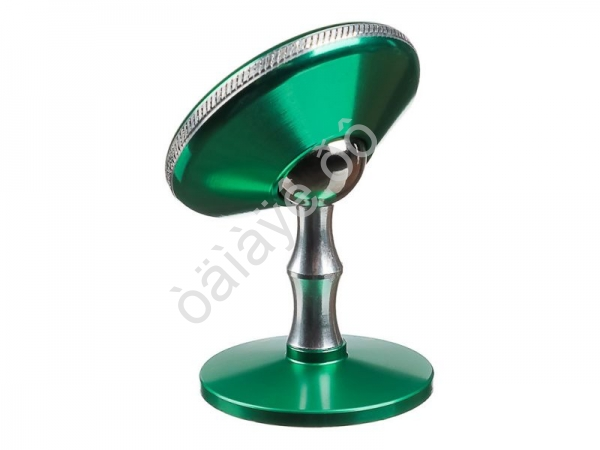 Держатель телефона магнитный на панель, металлический, круглый, зеленый BY