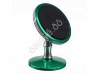 Держатель телефона магнитный на панель, металлический, круглый, зеленый BY