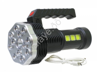 Фонарь аккум 4В, черн., 16LED, 3 Вт, 4 реж, Micro USB Ultraflash LED51537