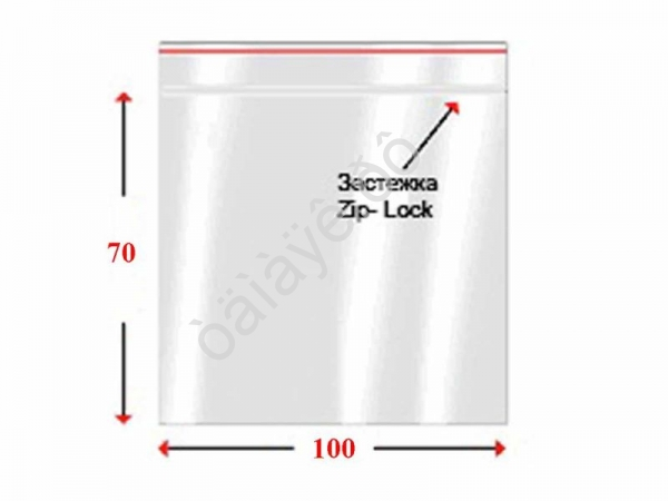 Пакеты с замком типа ZIP LOCK   7х10см 35мкм (004Р)  (100шт/уп) 1/20/240