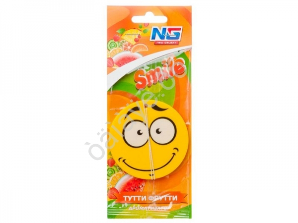 Освежитель воздуха "NEW GALAXY" бумажный "Смайл", Тутти Фрутти /12