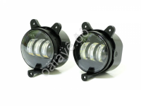 Противотум. фары диодные для Приоры стар. образца, 3 линзы, бел+жёлт, 30Вт, 2 реж.