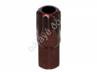 Бита М12 SPLINE, 12 лучей, L=30mm с отверстием МАЯКАВТО™ 1/10/50/500_