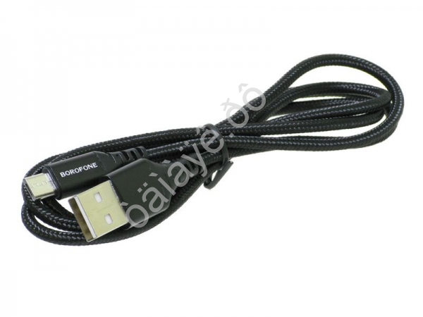 Дата-кабель универ. MicroUSB, в оплетке, 1м, Borofone черный BX54