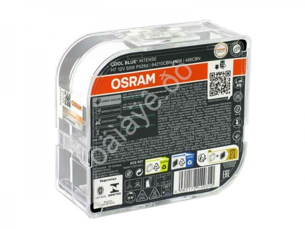 Лампа Osram H7 12V55W +100% COOL BLUE INTENSE (NextGen)